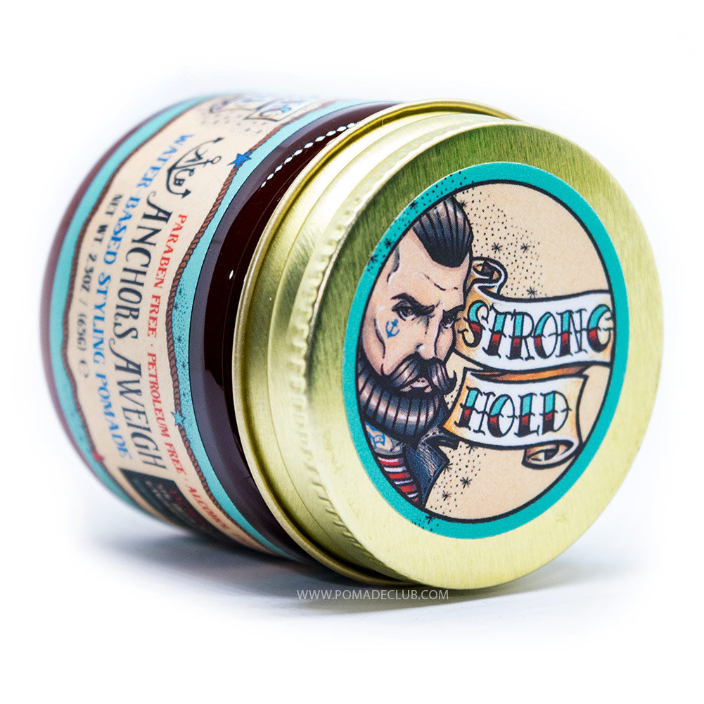 Anchors Strong Hold Water based pomade  side