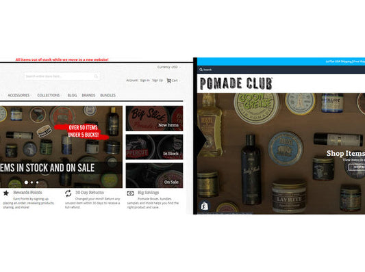 Pomade Club New Website