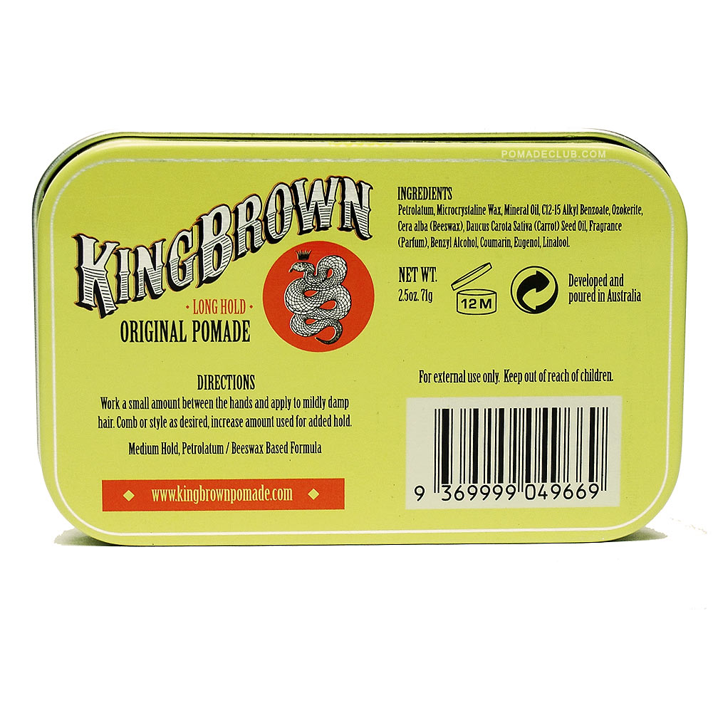 King Brown Pomade Original Medium Hold pomade club 3