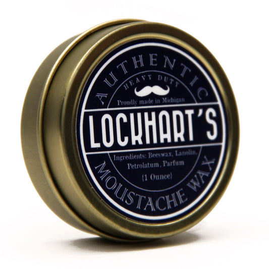 Lockhart's Heavy Duty White Mustache Wax 1oz pomade club